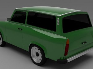 trabant 601 sedanestate pack 3D Model