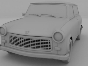 trabant 601 sedanestate pack 3D Model