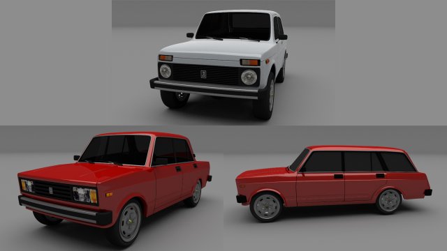 lada pack 3D 모델 .c4d .max .obj .3ds .fbx .stl .blend 