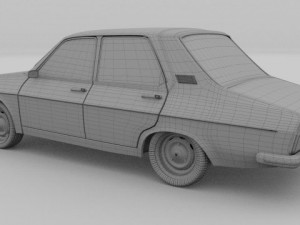 renault 12dacia 1300 sedanestate pack 3D Модель