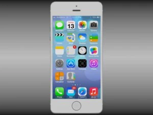 айфон 5s серебристый 3D Модель