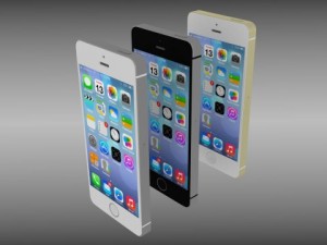 iphone 5s silvergraygold 3D Model