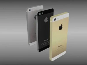 iphone 5s plateadogrisdorado Modelo 3D
