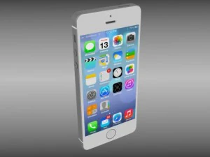 iphone 5s plateadogrisdorado Modelo 3D
