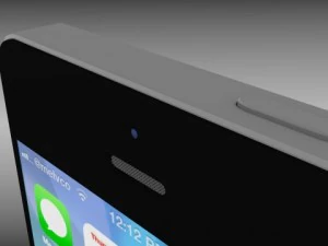 iphone 5s plateadogrisdorado Modelo 3D