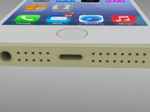 iphone 5s plateadogrisdorado Modelo 3D