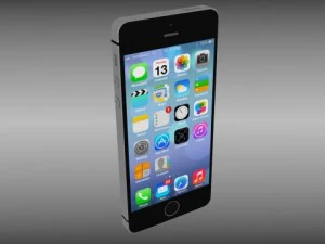 iphone 5s plateadogrisdorado Modelo 3D