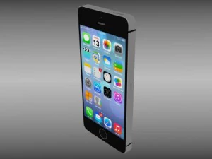 iphone 5s plateadogrisdorado Modelo 3D