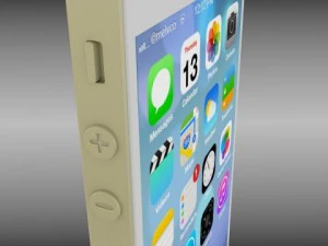 iphone 5s plateadogrisdorado Modelo 3D