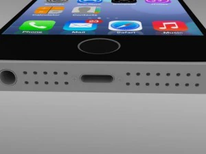 iphone 5s plateadogrisdorado Modelo 3D