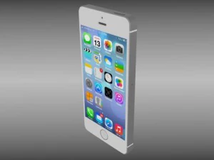 iphone 5s plateadogrisdorado Modelo 3D