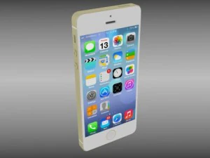iphone 5s plateadogrisdorado Modelo 3D