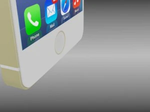 iphone 5s plateadogrisdorado Modelo 3D