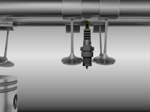 animated l6 engine 3D-Modell