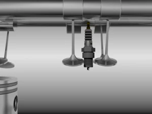 animated l6 engine 3D Model
