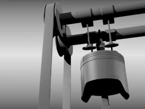 animated l6 engine 3D Model