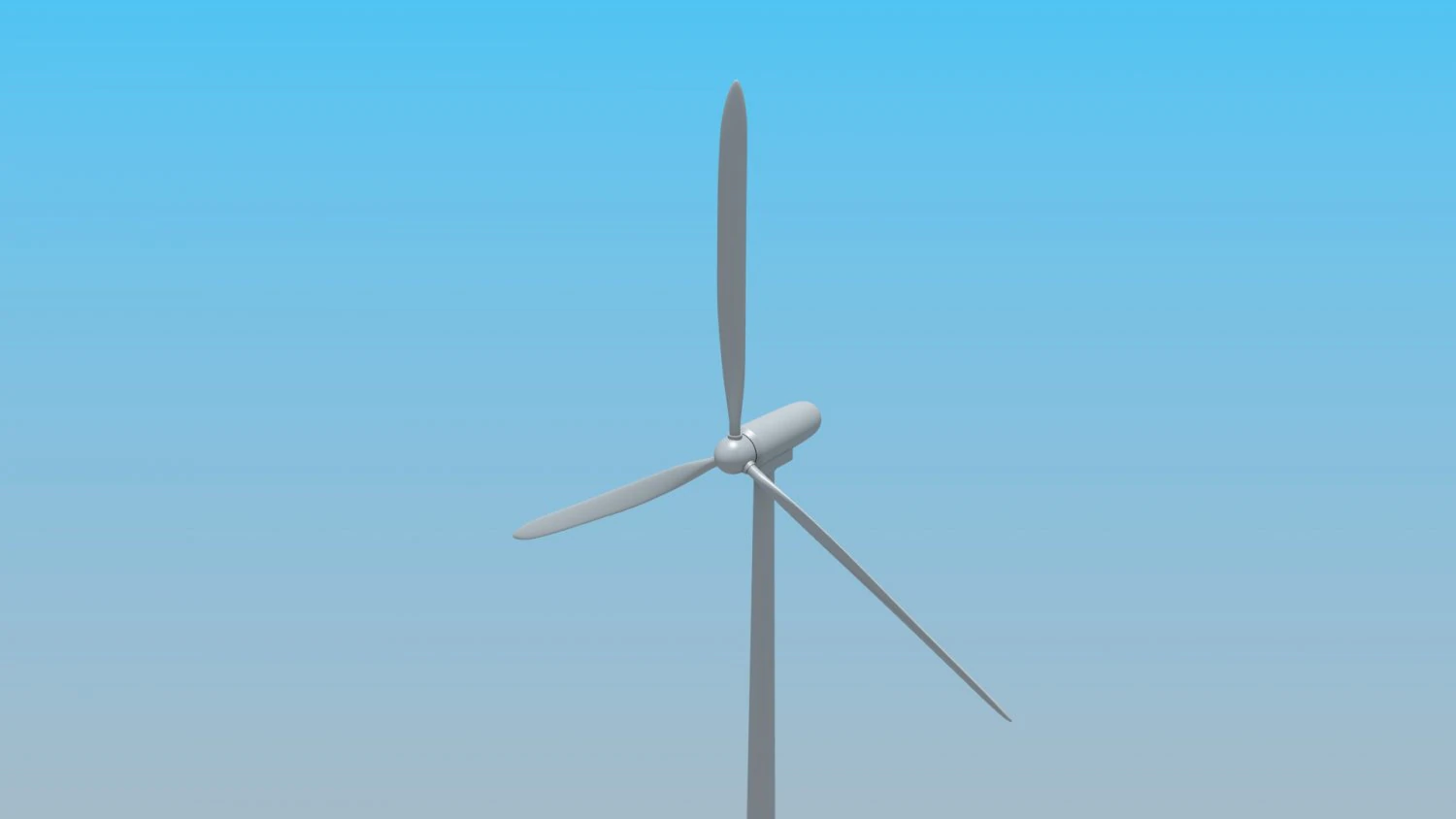 animierte Windkraftanlage 3D Modell .c4d .max .obj .3ds .fbx .stl .blend 