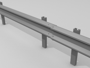 traffic railing 3D Model