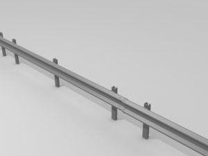 traffic railing 3D Model