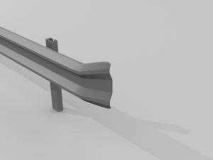 traffic railing 3D Model