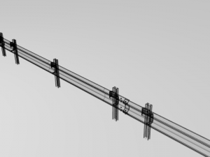 traffic railing 3D Model
