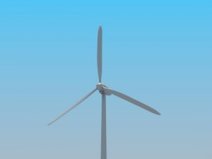 wind turbine 3D 模型