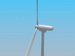 wind turbine 3D 模型