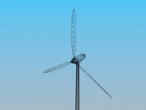 wind turbine 3D 模型
