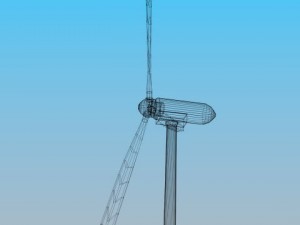 wind turbine 3D 模型