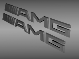 amg logo set 3D Модель