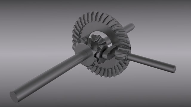 differential Modelo 3D .c4d .max .obj .3ds .fbx .stl .blend 