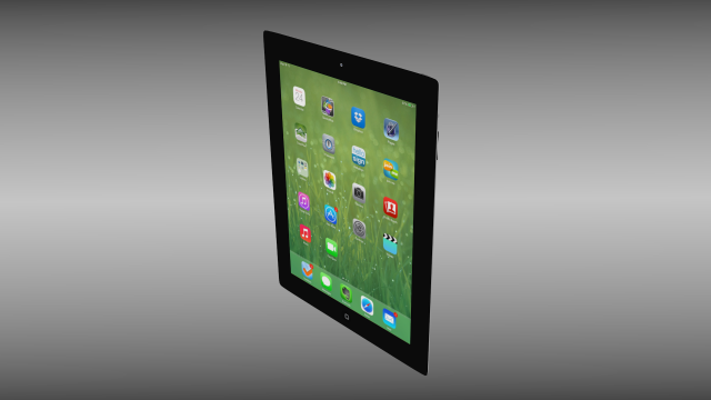 ipad four 4th generation Model 3D .c4d .max .obj .3ds .fbx .stl .blend 