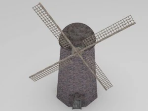 animasyonlu yel değirmeni 3D Model