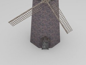 animated windmill Modèle 3D
