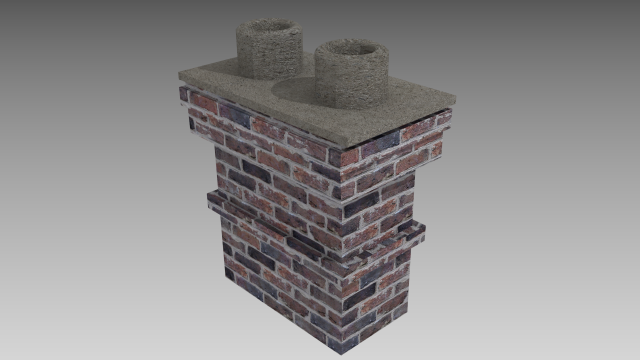 chimney Modello 3D .c4d .max .obj .3ds .fbx .stl .blend 