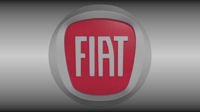 fiat logo 3Dモデル .c4d .max .obj .3ds .fbx .stl .blend 
