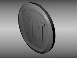 fiat logo 3Dモデル