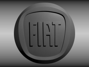 fiat logo 3Dモデル