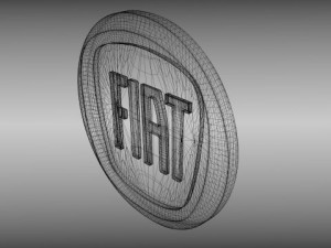 fiat logo 3Dモデル