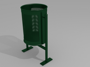 city trash can Modèle 3D