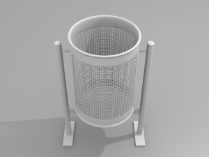 city trash can Modèle 3D