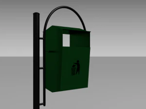 city trash can 3D Model