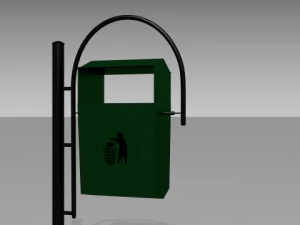 city trash can 3D Model