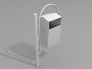 city trash can 3D Model