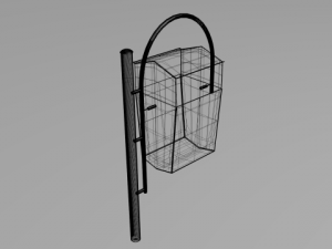 city trash can 3D Model
