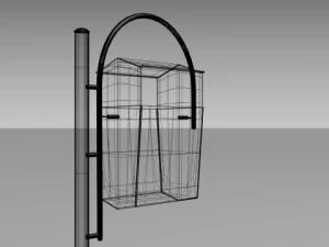 city trash can 3D Model