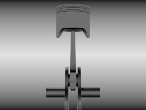 piston and crank 3D मॉडल