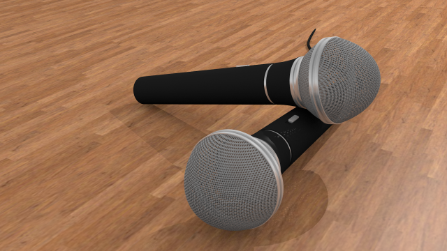 microphone 3Dモデル .c4d .max .obj .3ds .fbx .stl .blend 