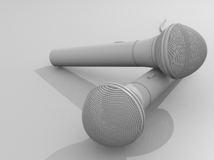 microphone 3Dモデル