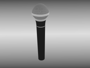 microphone 3Dモデル